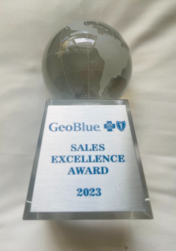 GeoBlue sales award Superyacht Insurance Group