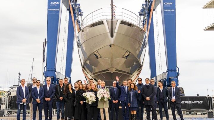 Yacht launch of Arina in Italy by Superyacht Insurance Group