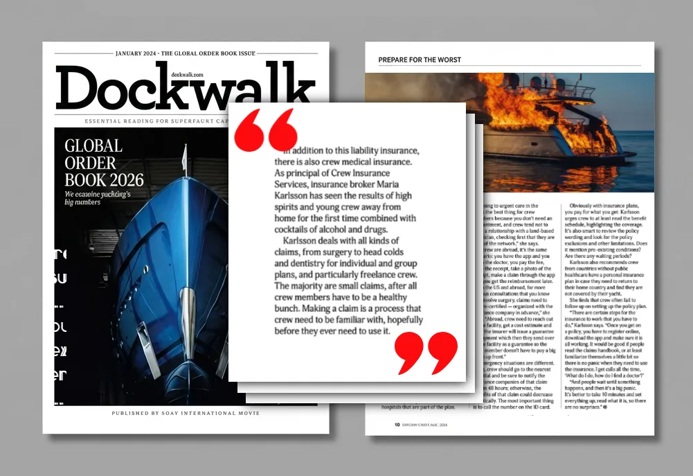 Dockwalk magazine yacht insurance claims